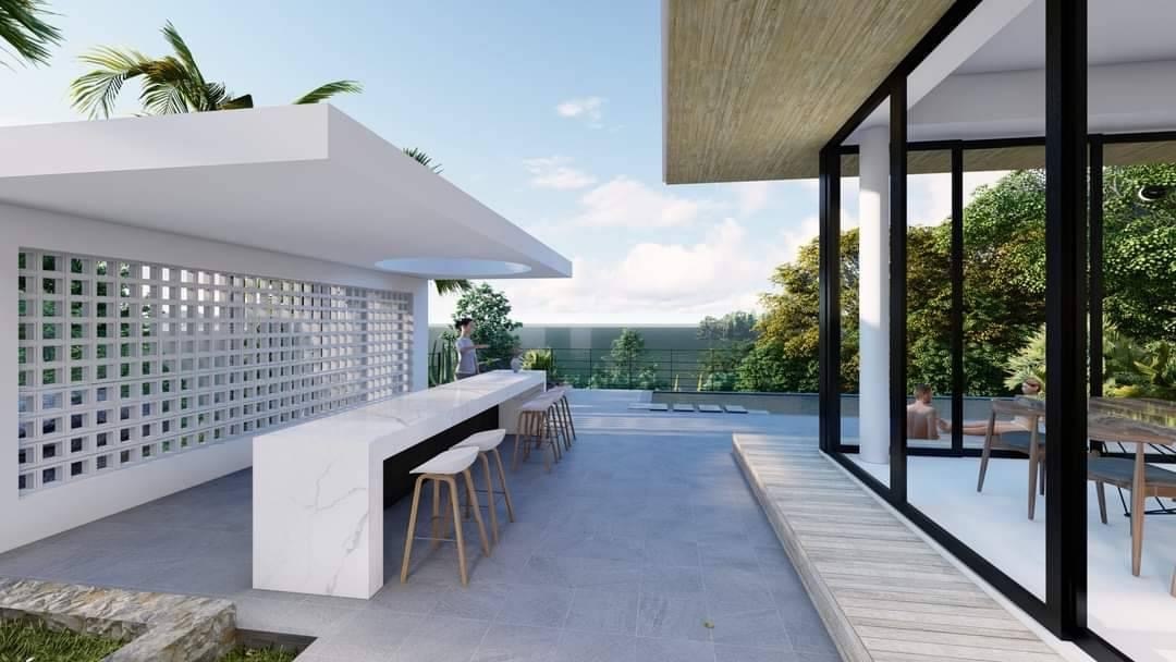 Koh Samui Modern Sea View Villa Outdoor Seating