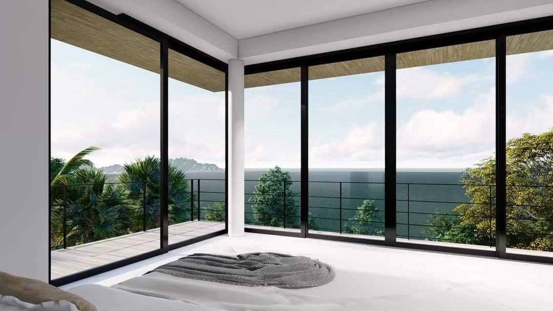 Koh Samui Modern Sea View Villa Bedroom