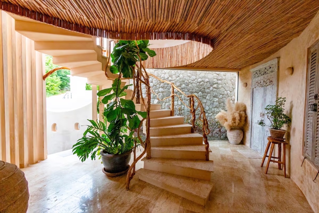 Koh Samui Sea View Villa In Plai Laem Stairs