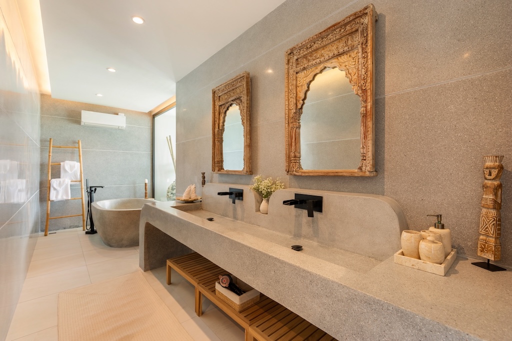 Luxury Sea View Villa For Sale In Laem Set Koh Samui Bathroom