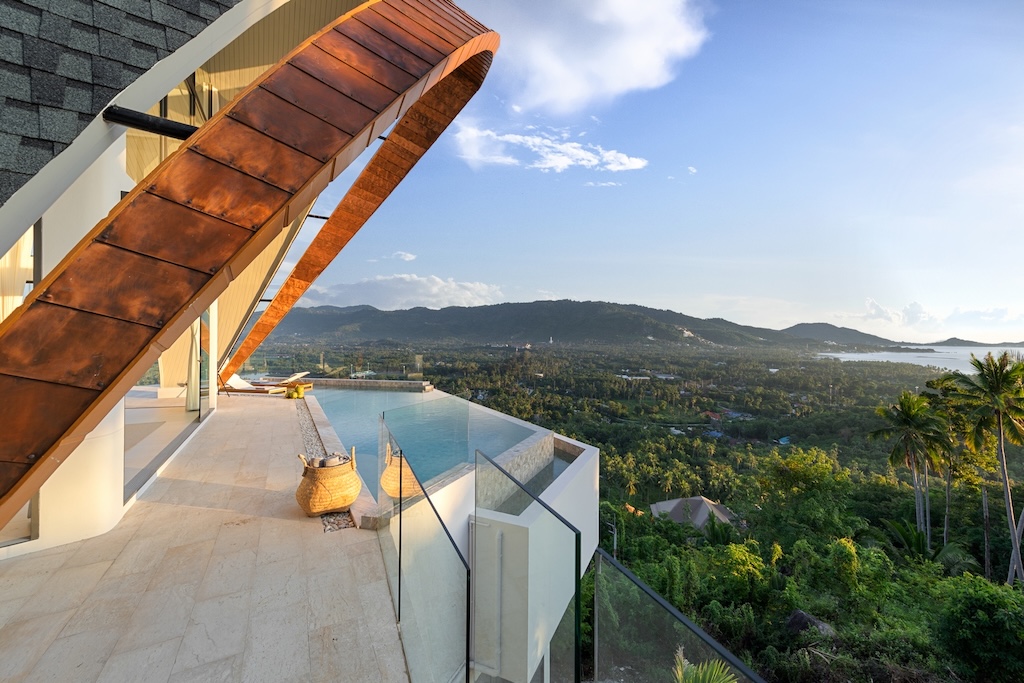 Luxury Sea View Villa For Sale In Laem Set Koh Samui Terrace