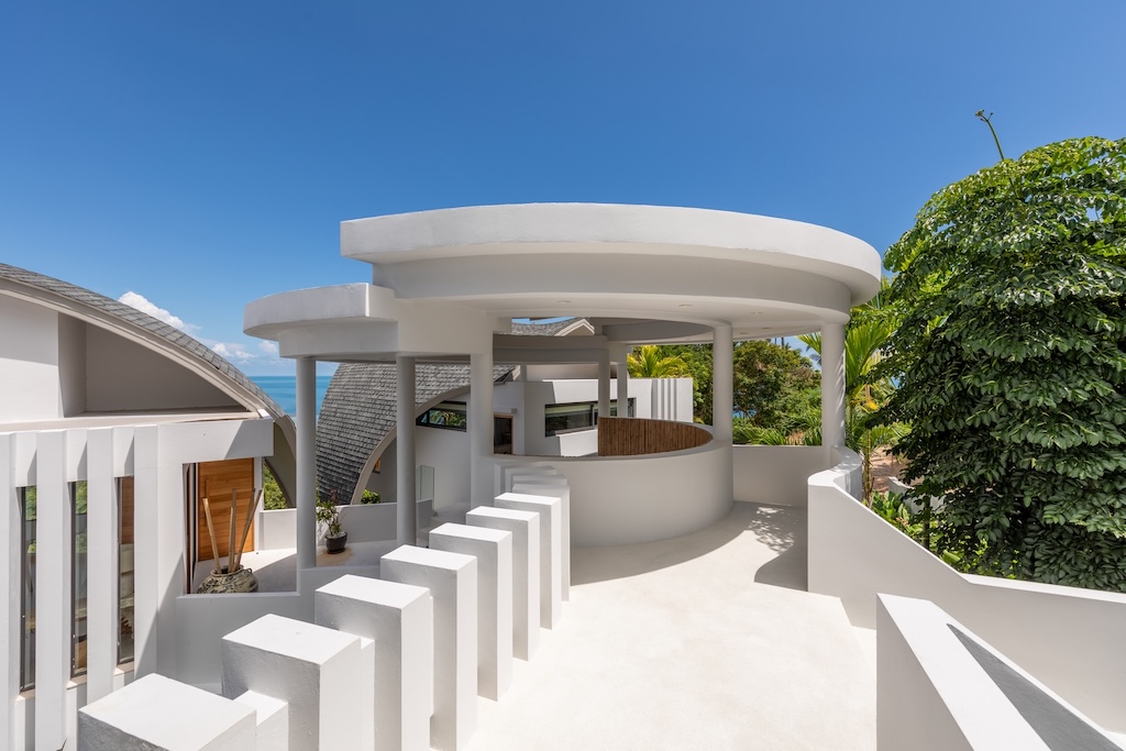 Luxury Sea View Villa For Sale in Laem Set Koh Samui Entrance