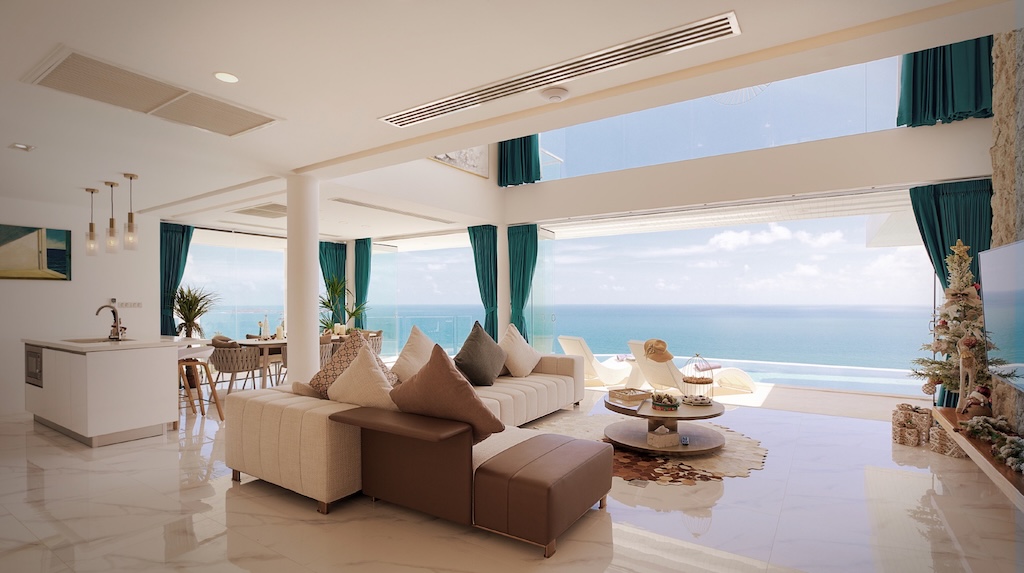 The Coast Breeze Residences Living Area