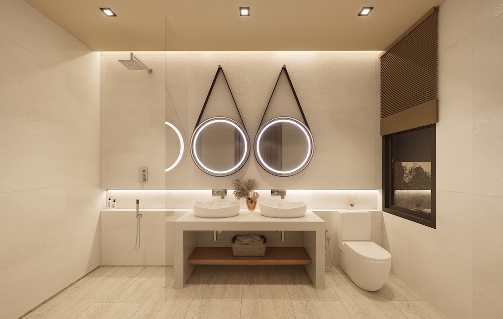 Cozy Pavilion Villas Lamai Bathroom