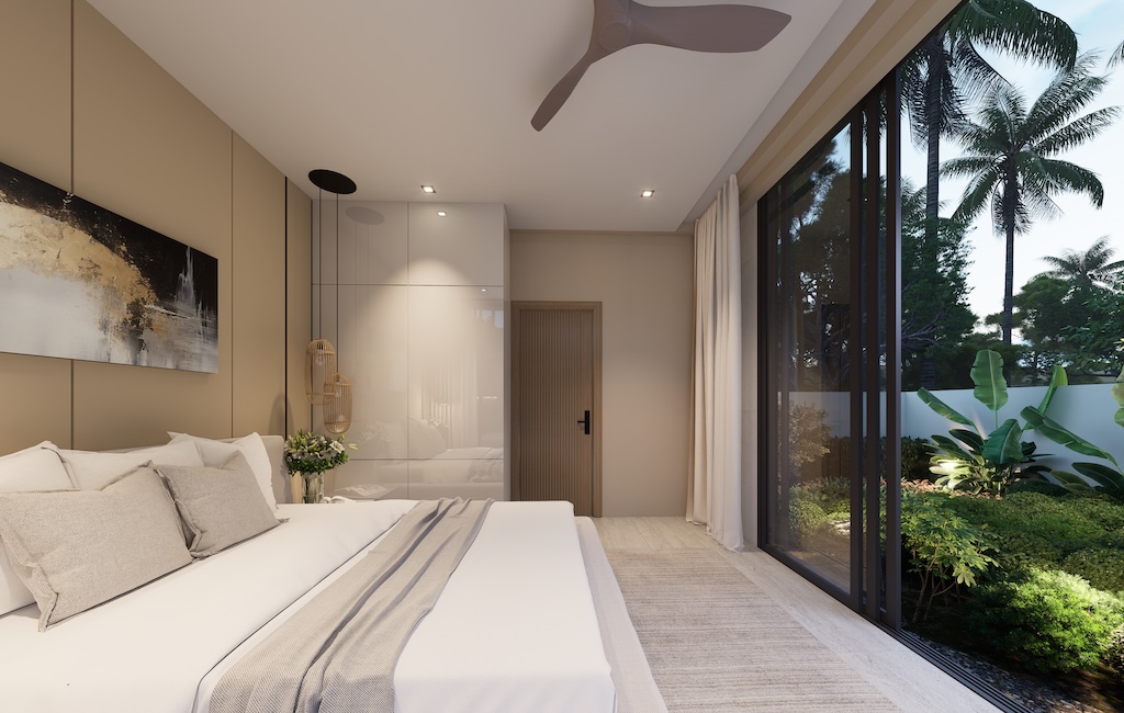 Cozy Pavilion Villas Lamai Bedroom