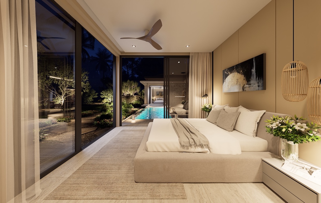 Cozy Pavilion Lamai Villas Bedroom