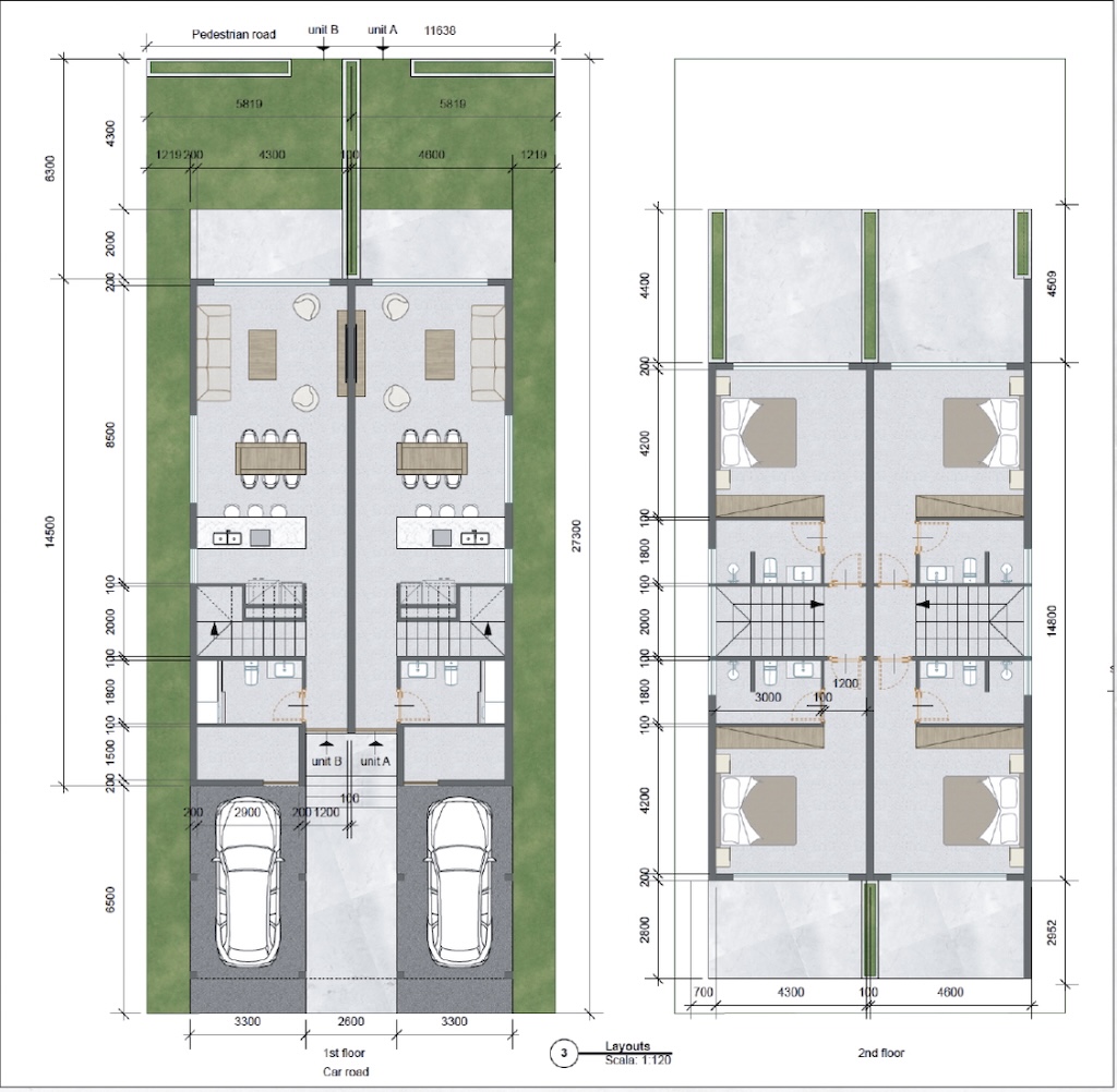 Duplex Apartments At Valentine Village Koh Samui Floor Plan
