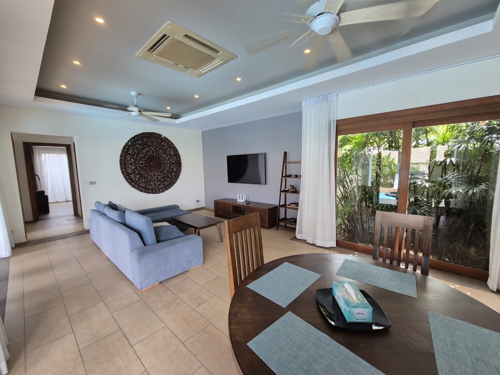 Koh Samui Choeng Mon Villa For Sale Living Area