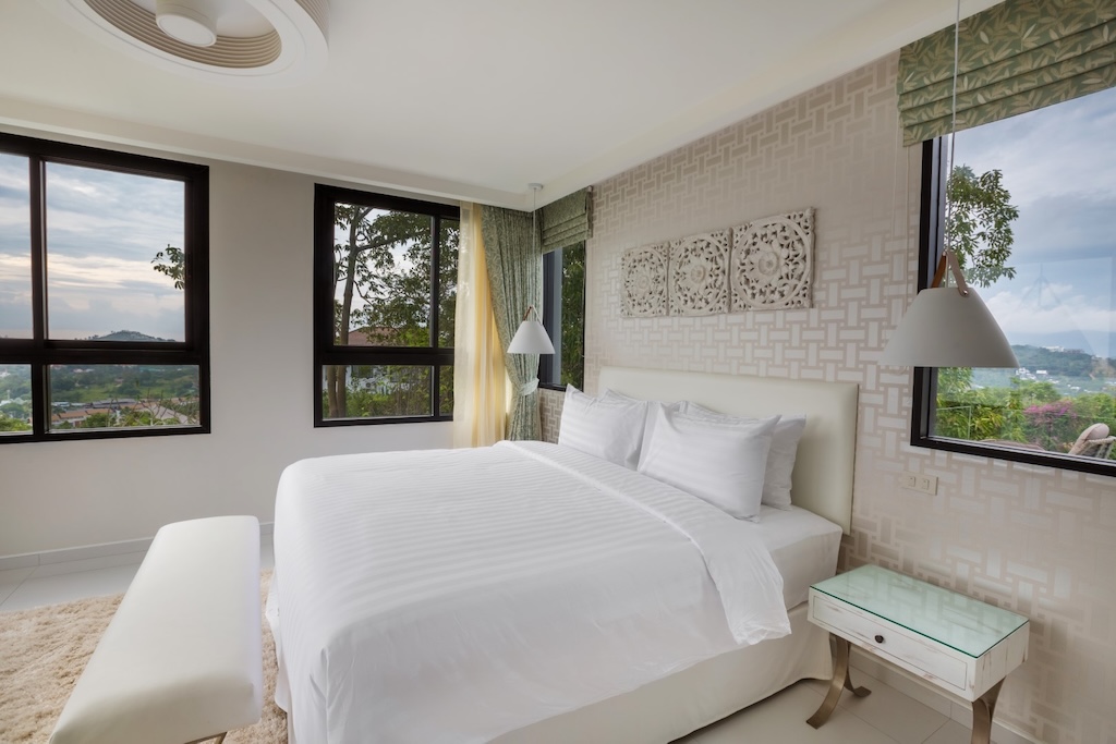 Koh Samui Sea View Property For Sale in Choeng Mon Bedroom