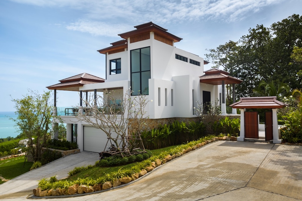 Koh Samui Sea View Property For Sale In Choeng Mon Parking
