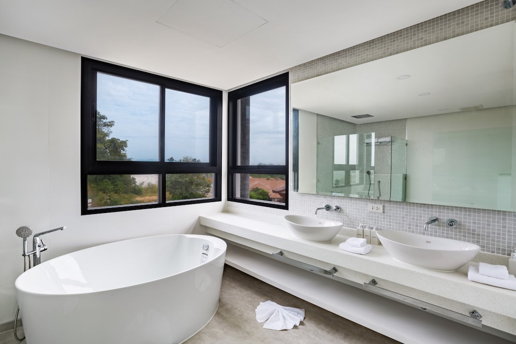 Koh Samui Sea View Property For Sale in Choeng Mon Bathroom