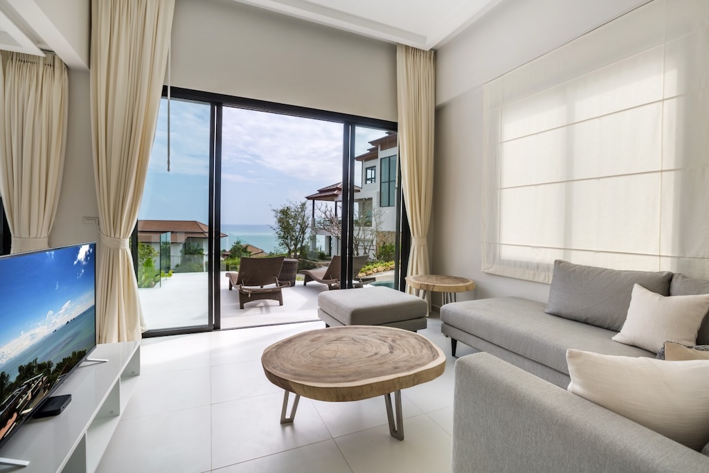 Koh Samui Two Bed Sea View Villa For Sale Lounge