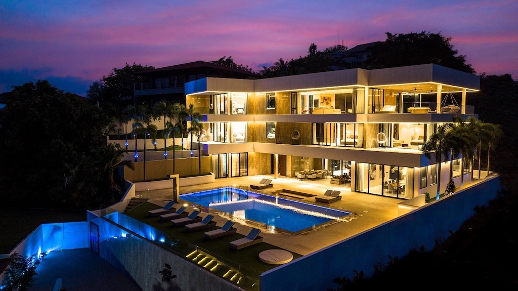 Luxury Koh Samui Property For Sale Exterior Night