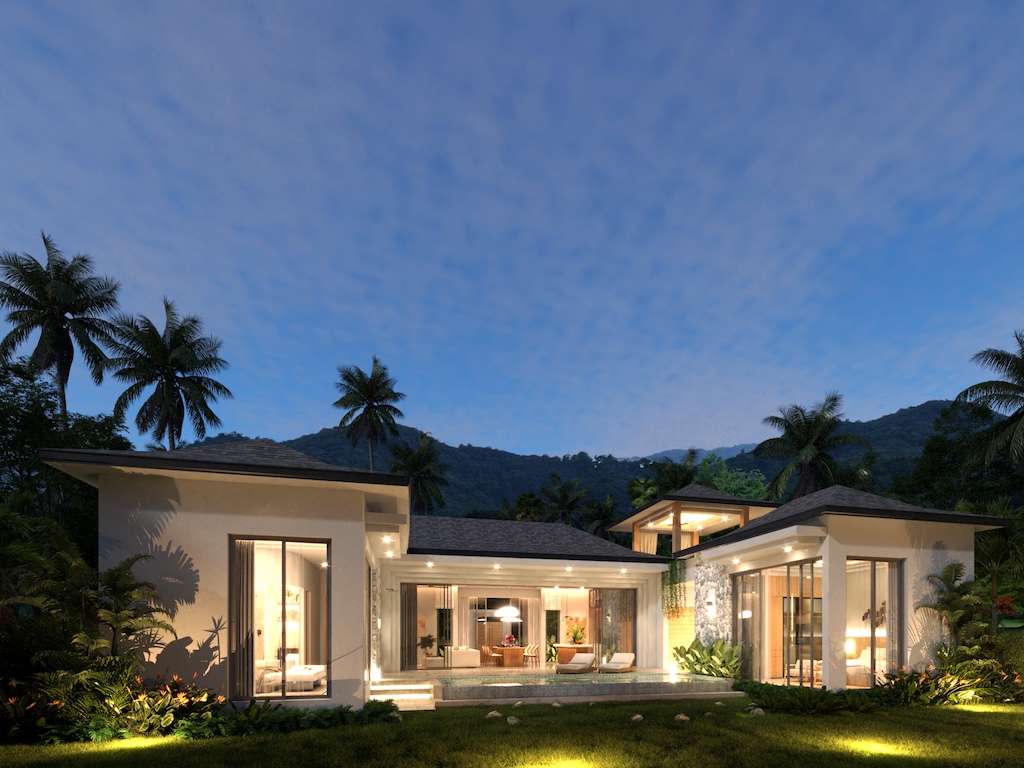 Naga Kiri Villas Lamai Exterior Night