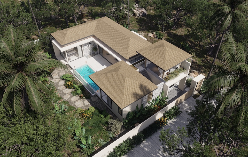 Oasis Paradise Villas Chaweng Aerial