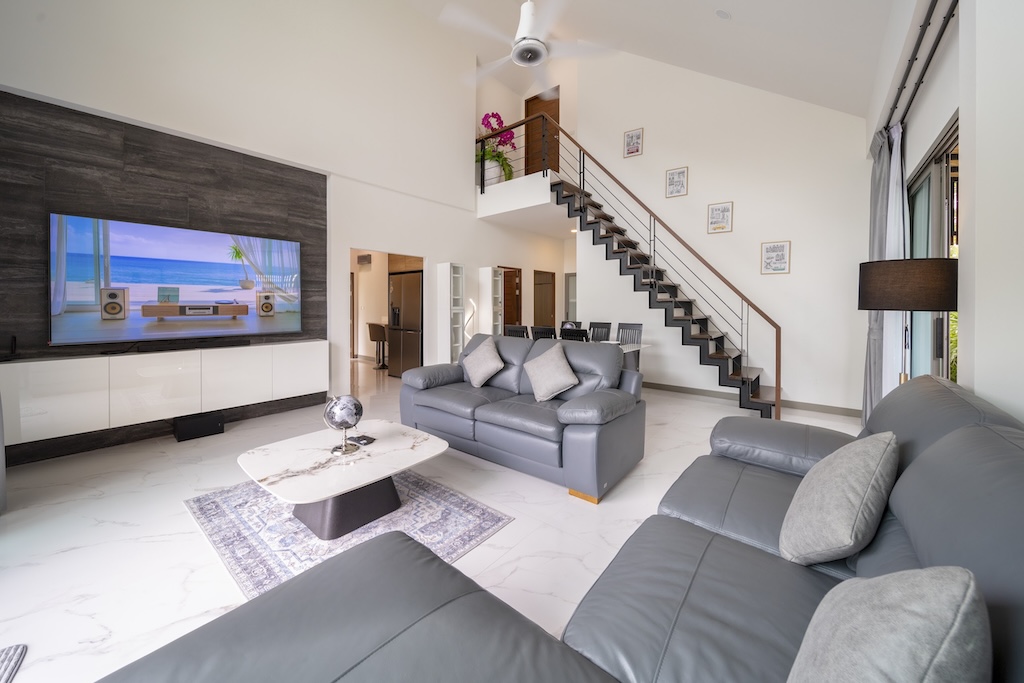 Pool Villa For Sale In Chaweng Koh Samui Living Area