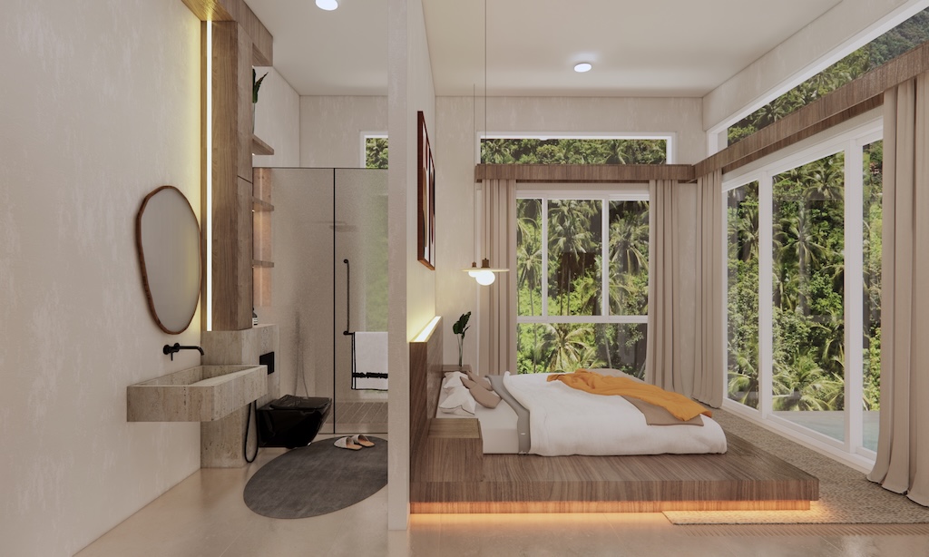 Saneha Sea View Residences Lamai Bedroom