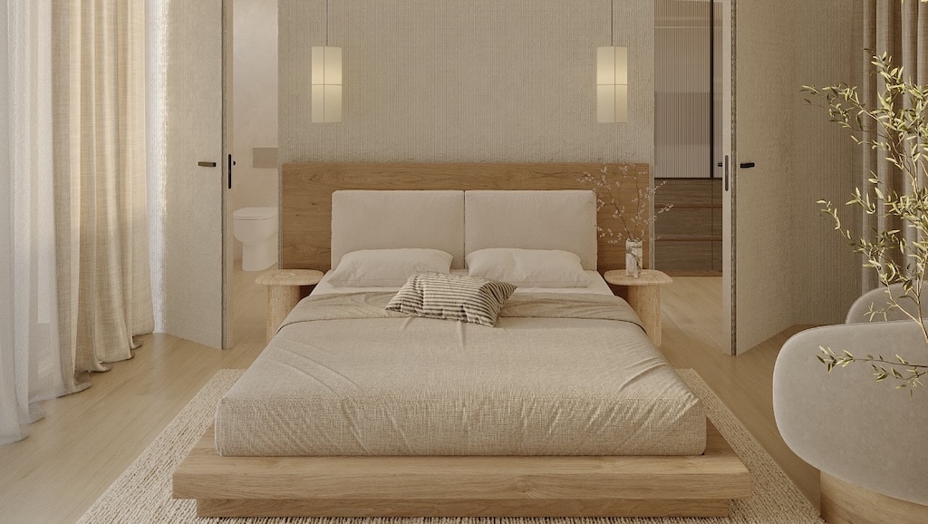 Tree Yard Hill Bophut Villas Bedroom