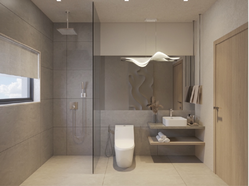 Valentine Village One Bedroom Apartments Koh Samui Bathroom