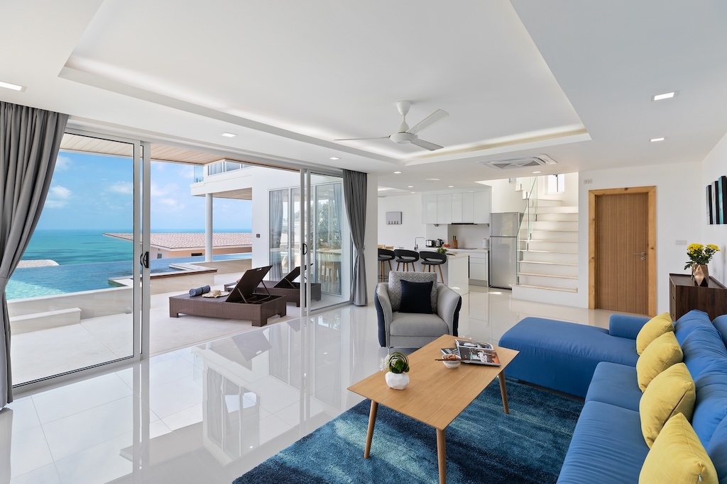 Chaweng Noi Ocean View Property For Sale Lounge