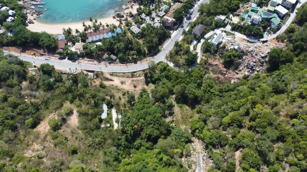 Coral Cove Sea View Land For Sale Aerial
