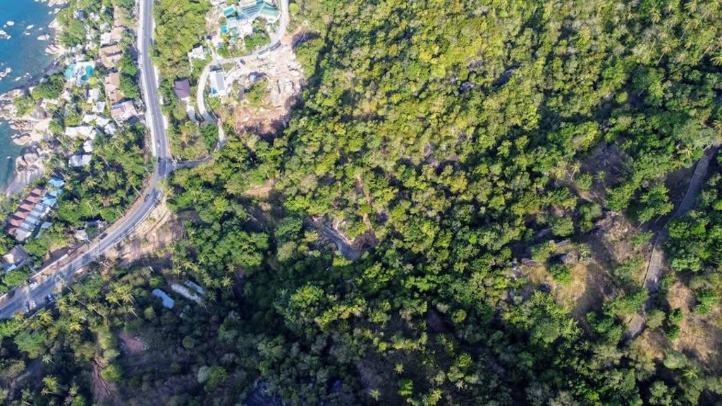 Coral Cove Sea View Land For Sale Aerial