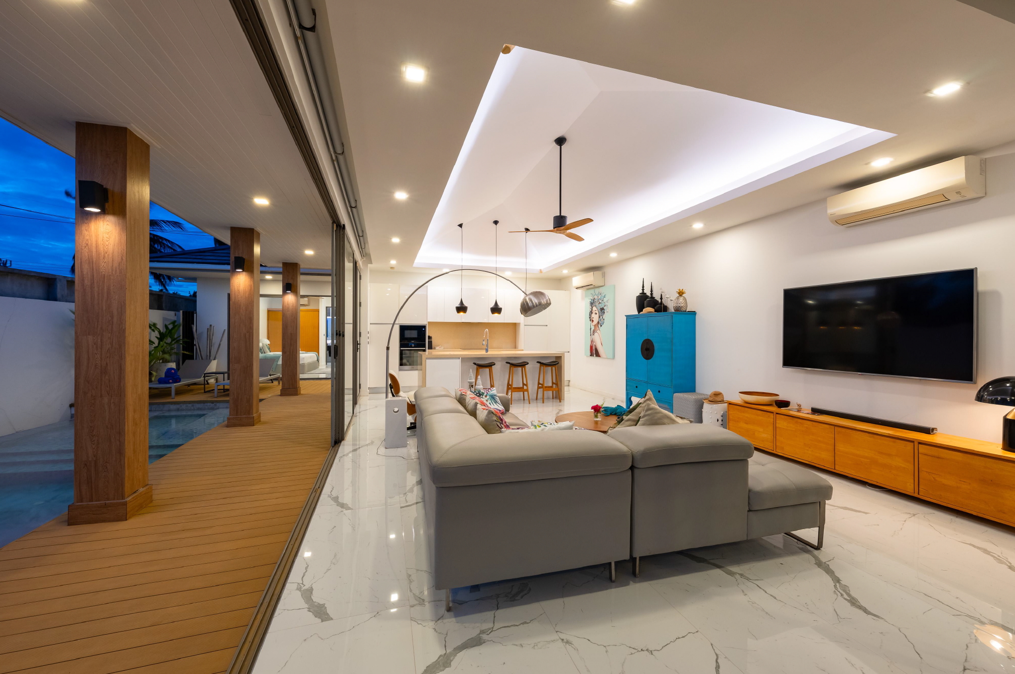 Koh Samui Beach Property For Sale Living Area