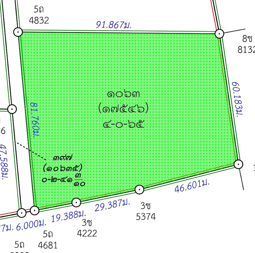 Koh Samui Development Land In Bophut Dimensions