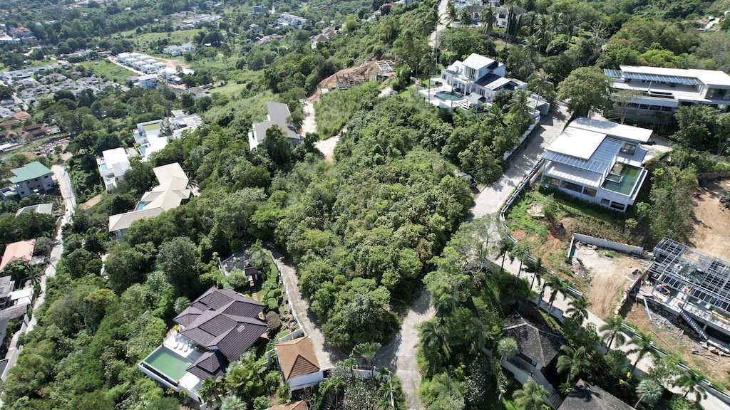 Koh Samui Sea View Land Plot For Sale In Bophut Aerial