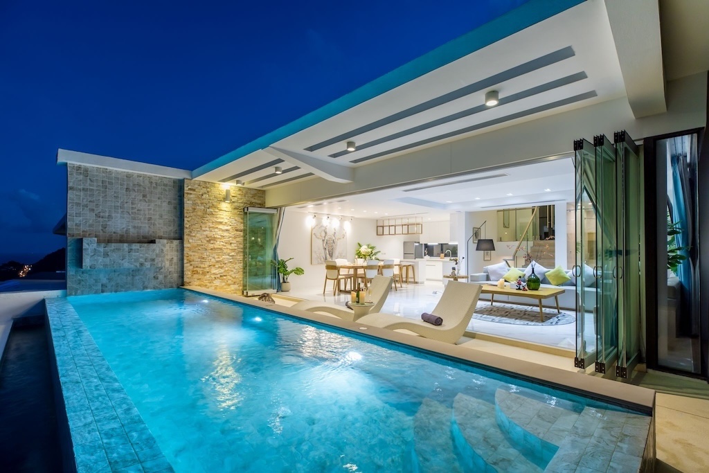 Koh Samui Sea View Villa By Coral Cove Night