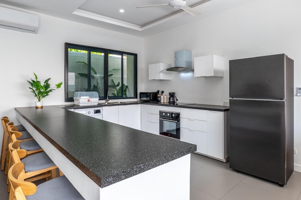 Newly Completed Villa In Lamai Kitchen