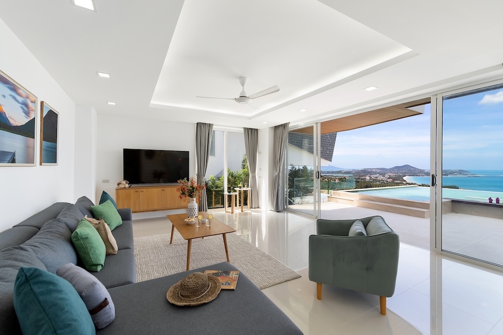 Ocean View Property For Sale In Koh Samui Lounge