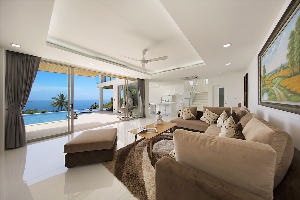 he Wave Villa Koh Samui Living Area