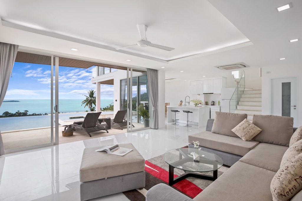 Villa For Sale At The Wave Koh Samui Living Area