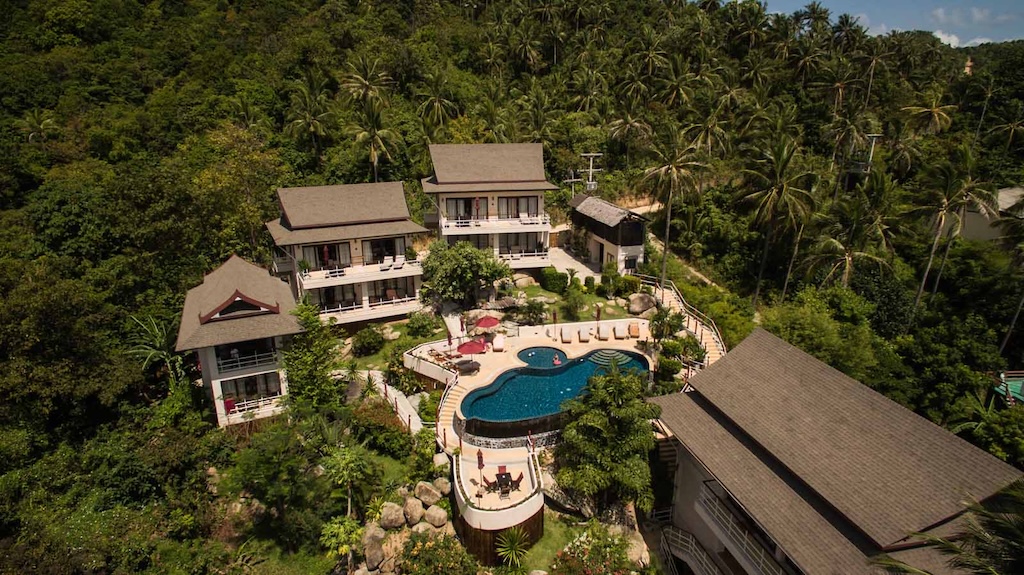 Koh Phangan Sea View Resort For Sale Aerial