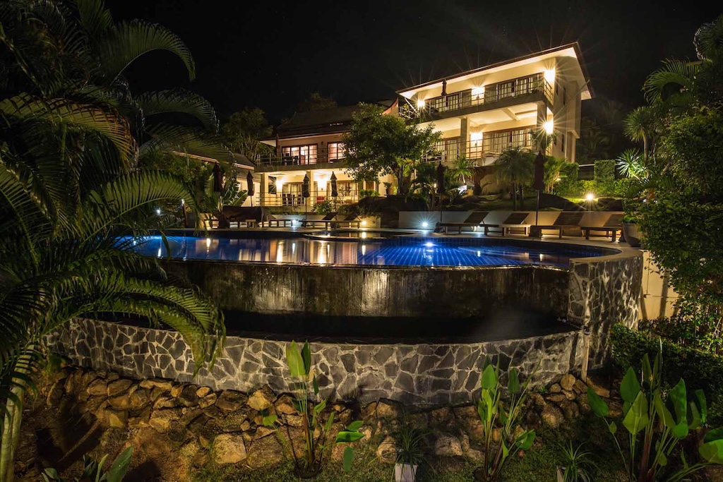 Koh Phangan Sea View Resort For Sale Exterior Night