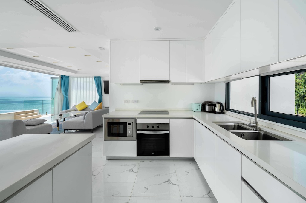 Koh Samui Sea View Property Near Coral Cove Kitchen