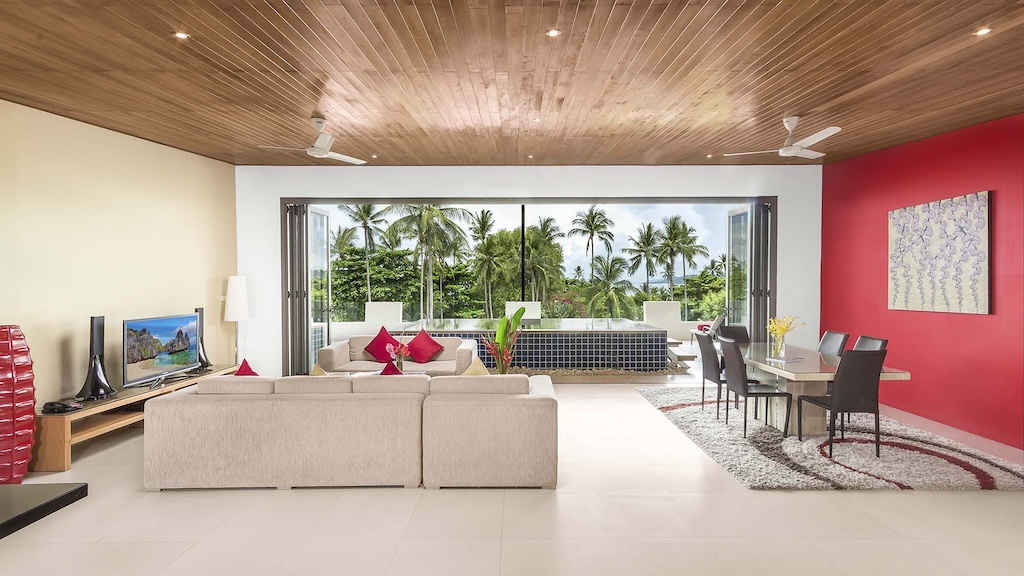Koh Samui Penthouse Apartments For Sale Living Area