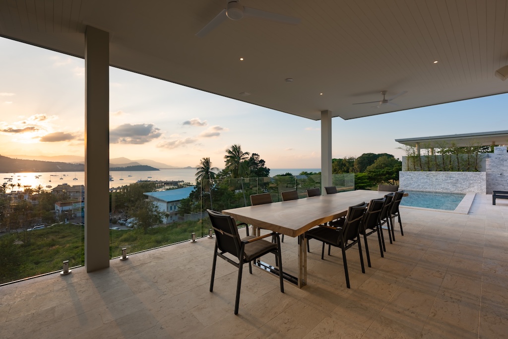 Koh Samui Sunset View Property Outdoor Covered Seating