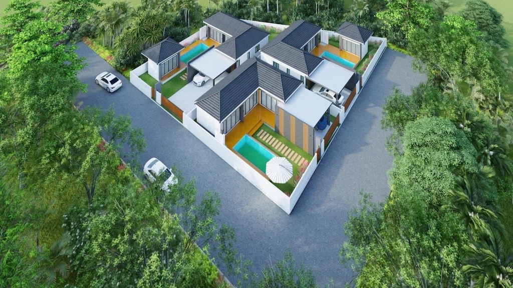 Lipa Noi Pool Villas Aerial Site Render