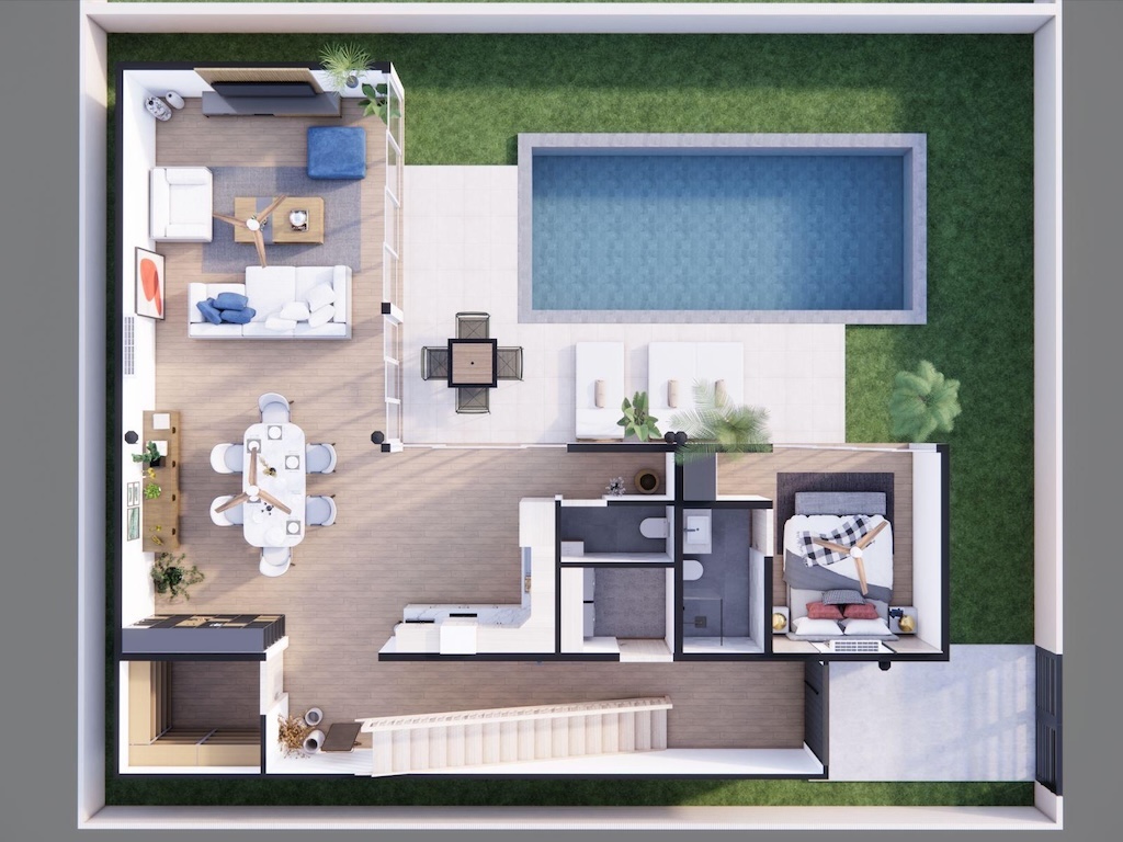 Maya Bay Village Koh Samui Lower Level Plan