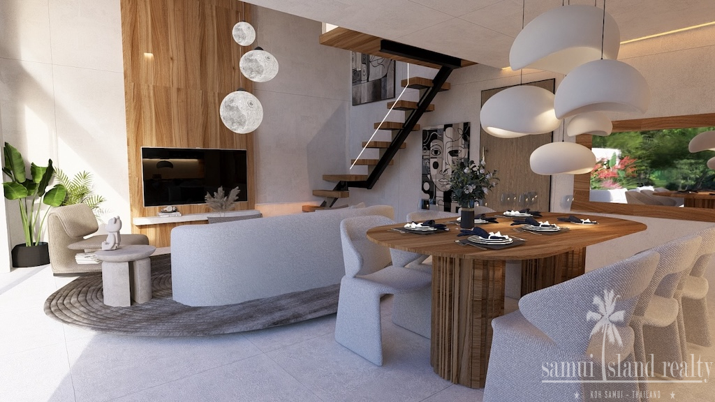 Ameno Estate Villas Living Area