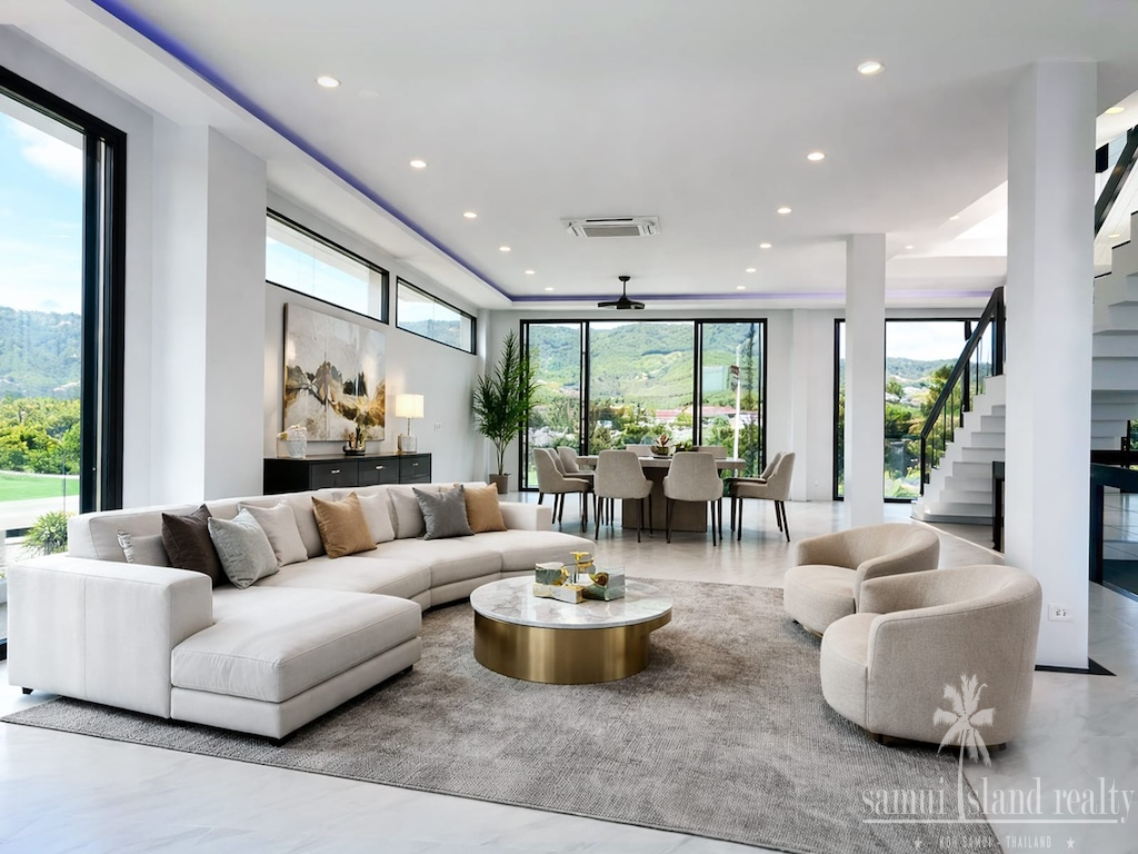 Bangrak Sea View Property Living Area