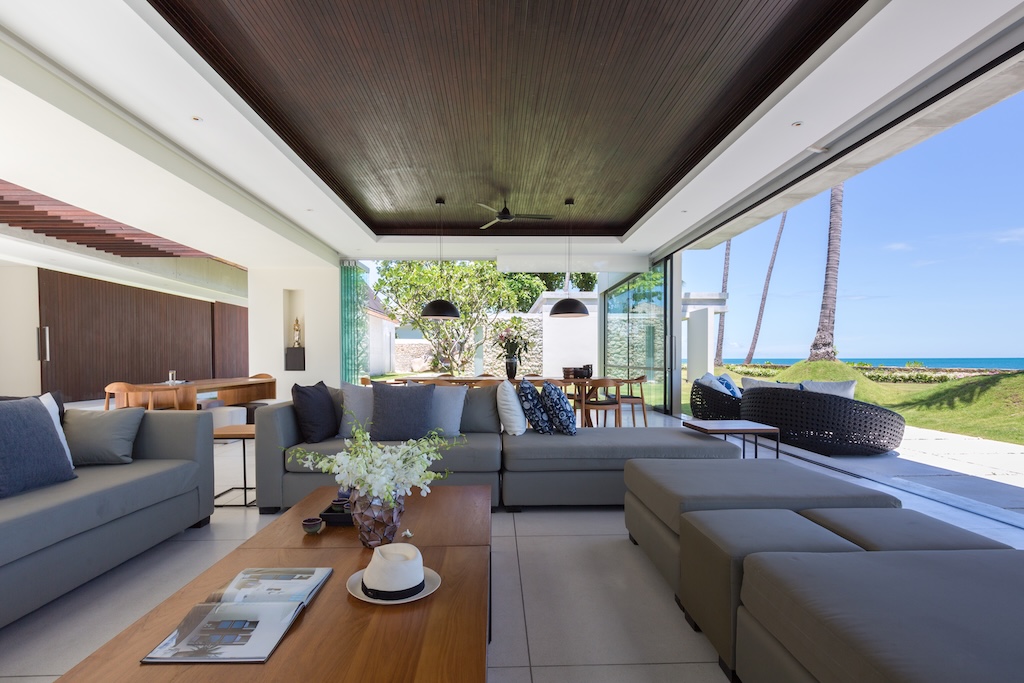 Koh Samui Modern Beachfront Property Lounge