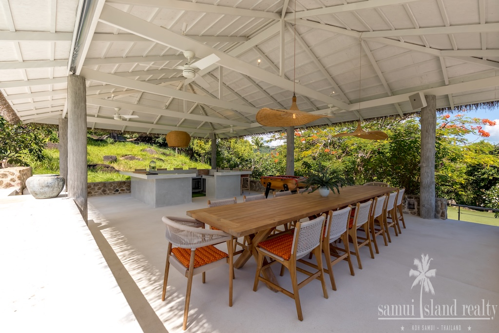 Luxury Koh Samui Property In Chaweng Noi Outdoor Dining