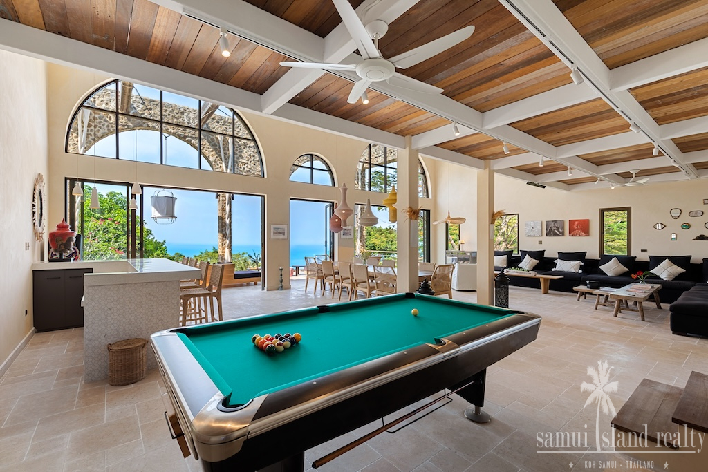 Luxury Koh Samui Property In Chaweng Noi Pool Table