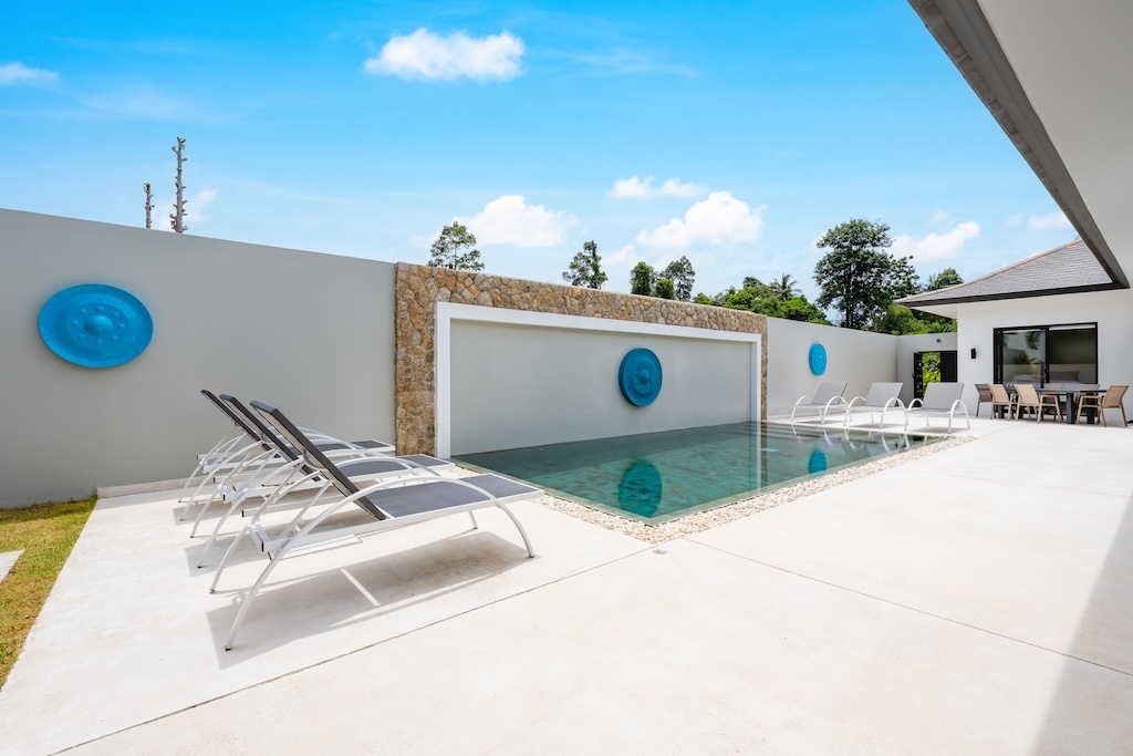 Modern Maenam Villa For Sale Sun Terrace