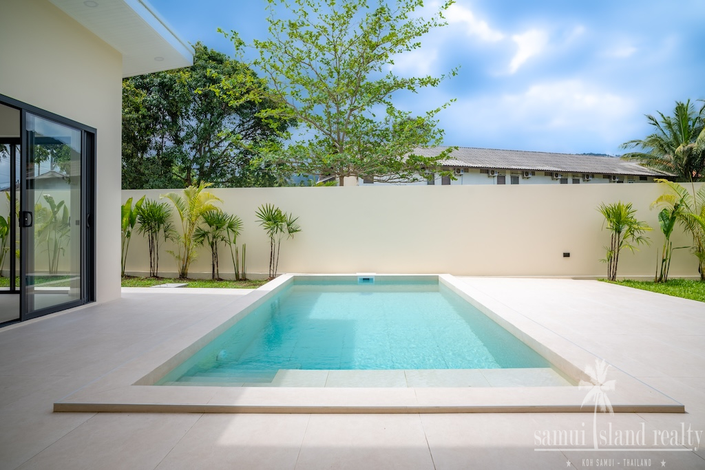 Newly Completed Maenam Villa Pool