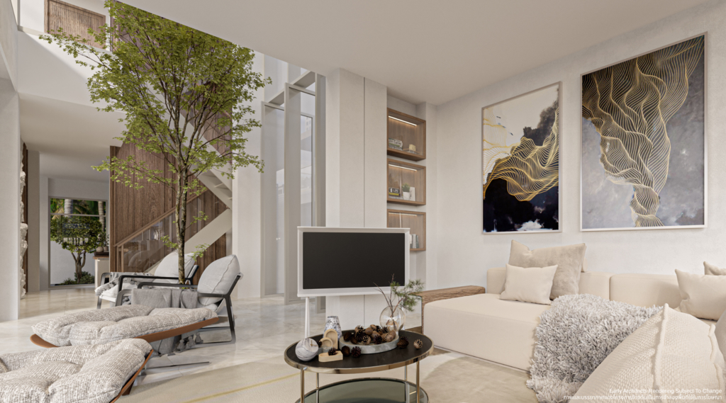 Beachfront Villas At Eco Home Samui Lounge