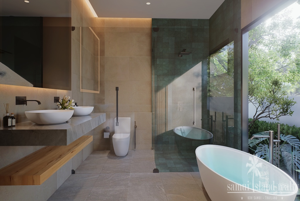 Native Pool Villa Lamai Bathroom